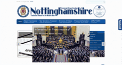 Desktop Screenshot of nottinghamshiremasons.co.uk