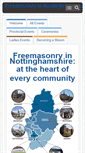 Mobile Screenshot of nottinghamshiremasons.co.uk