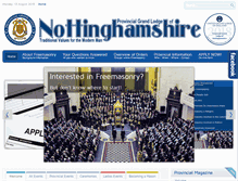 Tablet Screenshot of nottinghamshiremasons.co.uk